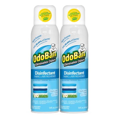 Odoban Disinfectant Fabric &amp; Air Freshener Spray, Choose Your Scent ...