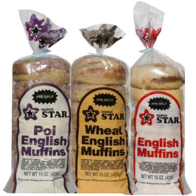 Hawaii Star English Muffin Variety (15 oz., 3 ct.) - Sam's Club