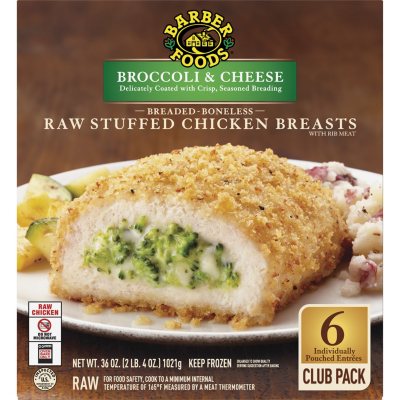 Barber Foods Broccoli and Cheese Stuffed Chicken Breasts ...