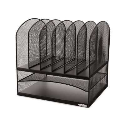 Safco Mesh Two & Six Combination Rack, Black - Sam's Club