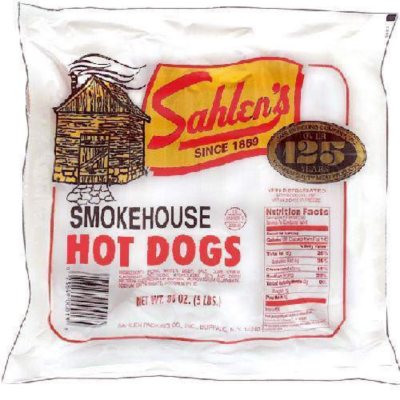 hot dogs sahlen smokehouse lbs samsclub