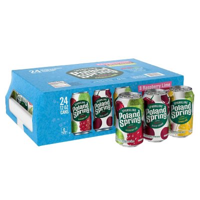 Poland Spring Sparkling Spring Water Variety Pack (12oz \/ 24pk) - Sam's Club