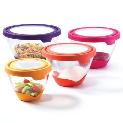 Anchor Splashproof Bowls with Lids - 12 pcs. - Various Colors - Sam's Club