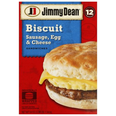 Jimmy Dean® Sausage, Egg & Cheese Biscuit - 12 ct. - Sam's Club