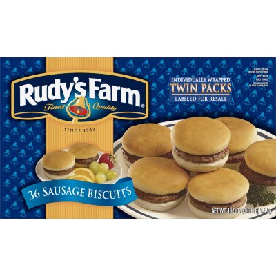 Rudy's Farm Sausage Biscuits (36 ct.) - Sam's Club