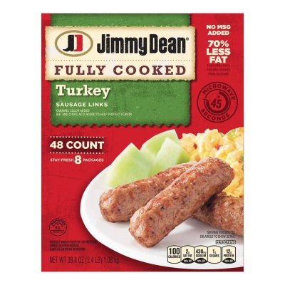 Jimmy Dean Fully Cooked Turkey Sausage Links (48 ct.) - Sam's Club