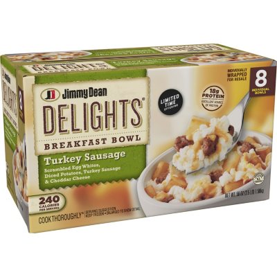 Jimmy Dean Delights Breakfast Turkey Sausage Bowl, Frozen (8 ct.) - Sam ...