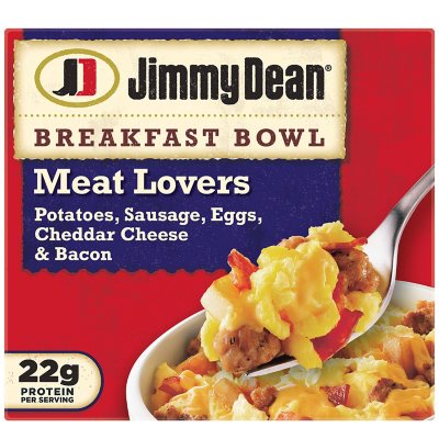 Jimmy Dean Meat Lovers Breakfast Bowls, Frozen (8 ct.) - Sam's Club