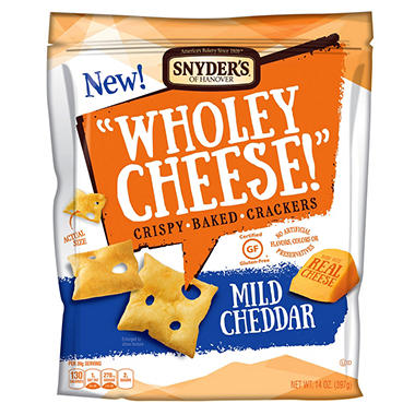 Snyder's of Hanover Wholey Cheese! Crispy Baked Crackers (14 oz.)