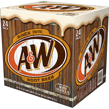 A&W Root Beer (12 fl. oz., 24 pk. ) - Sam's Club