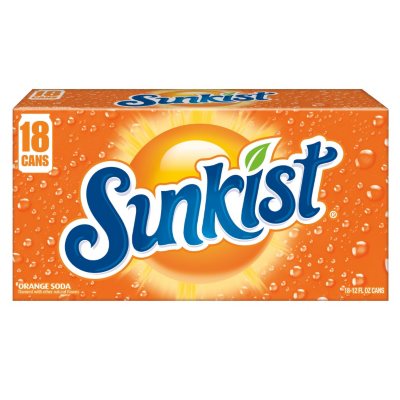 Sunkist Orange Soda (12 oz. cans, 18 pk.) - Sam's Club