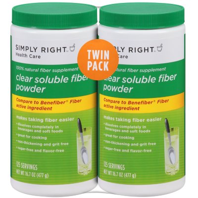 Simply Right™ Clear Soluble Fiber Powder - 16.7 oz. - 2 ct. - Sam's Club