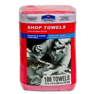 Member's Mark Commercial Shop Towels - Red - 100 ct. - Sam's Club