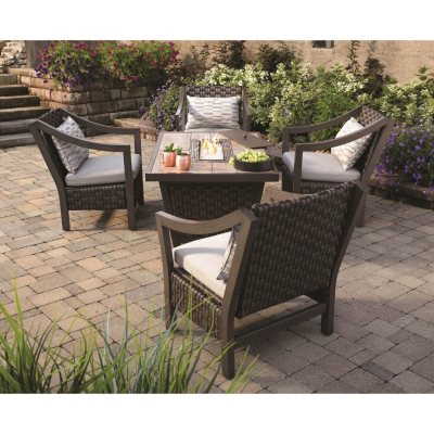 Santa Monica 5-Piece Fire Pit Chat Set - Sam's Club