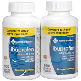 Member's Mark 200mg Ibuprofen (600 ct., 2 ct.) - Sam's Club