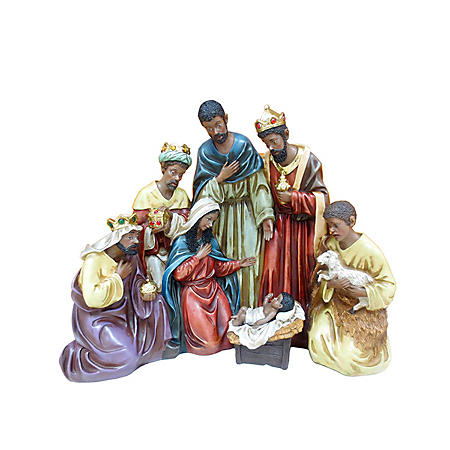 Member's Mark Hand-Painted Nativity Scene-Multi-Cultural - Sam's Club