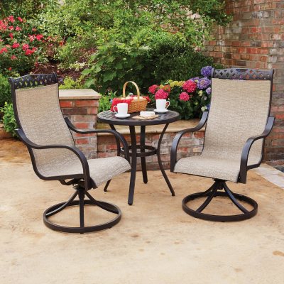 Miller's Creek 3-Piece Cast Sling Bistro Set - Sam's Club