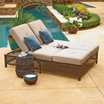Member’s Mark Carmen Double Chaise Lounger with Geobella Fabric