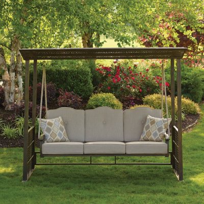 Member's Mark Crowley Gazebo Swing, Ash - Sam's Club