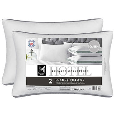 Member’s Mark Hotel Premier Collection Queen Pillows – 2 Pack