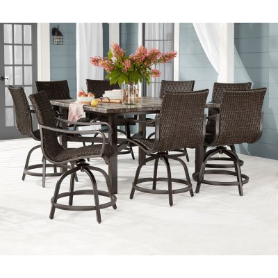 patio dining toronto mark club piece furniture agio sam balcony member outdoor sets height samsclub