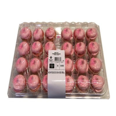 Member's Mark Mini Filled Strawberry Cupcakes (24 ct.) - Sam's Club