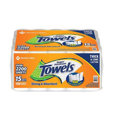 MM SAT PAPER TOWELS 15 ROLLS 150 SHEETS - Sam's Club