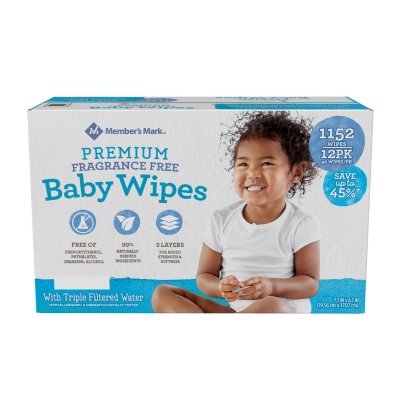 Member's Mark Premium Fragrance Free Baby Wipes (1152 ct.) - Sam's Club