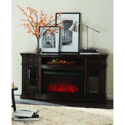 Member’s Mark Trenton Wi-Fi Smart Electric Fireplace and Media Entertainment Mantel