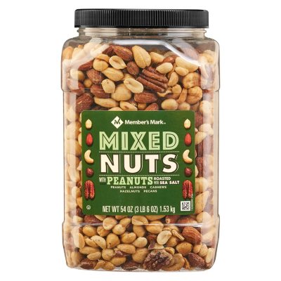 Member's Mark Mixed Nuts with Peanuts (54 oz.) - Sam's Club