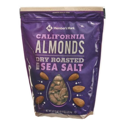 Member's Mark Dry Roasted Almonds with Sea Salt (40 oz.) - Sam's Club