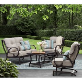 Member S Mark Harbor Hill Sunbrella Loveseat Set Cast Ash Sam S Club