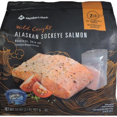 salmon wild alaskan mark caught sockeye frozen lbs member seafood club sam members sams details samsclub