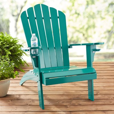 member's mark painted adirondack chair with drink holder