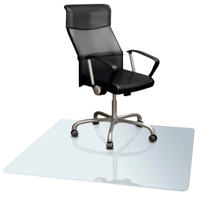 Deflect O 36 X 48 Rectangle Clear Vinyl Chair Mat For Low Pile Carpet