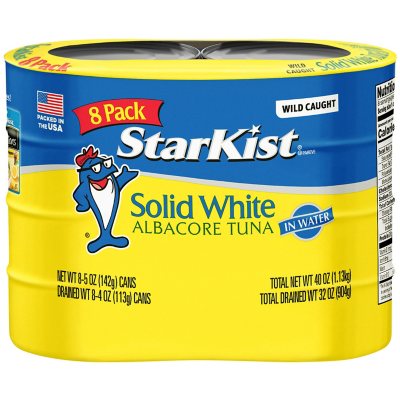 StarKist Solid White Albacore Tuna in Water (5 oz. can, 8 pk.) - Sam's Club