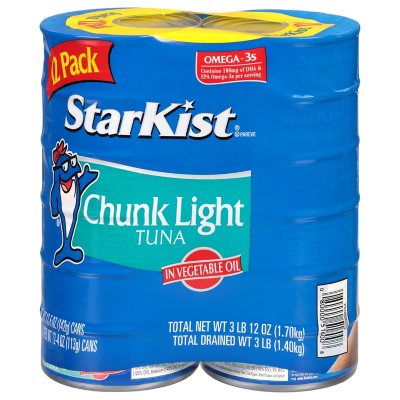 StarKist Chunk Light Tuna in Oil (5 oz. can, 12 ct.) - Sam's Club