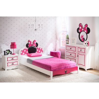 delta children minnie mouse 4-piece twin bedroom set - sam's club