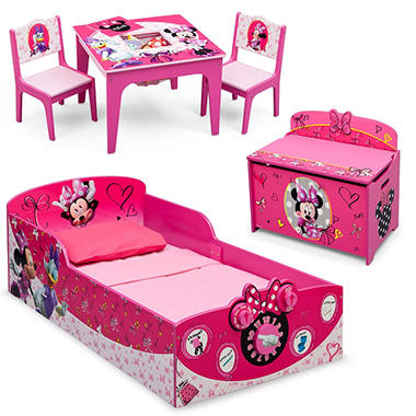 Delta Children Minnie Mouse Deluxe 3-Piece Toddler Bedroom Set