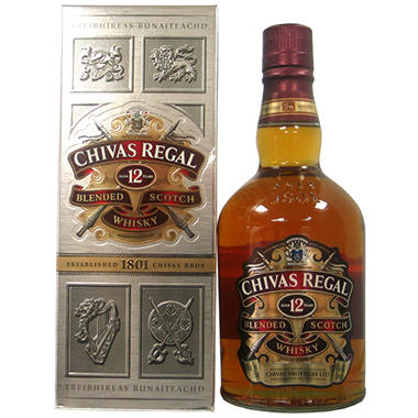 Chivas Regal 12-Year-Old Blended Scotch Whisky (750 ml
