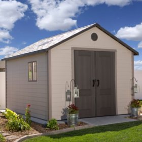 lifetime 11' x 13.5' storage shed building - sam's club