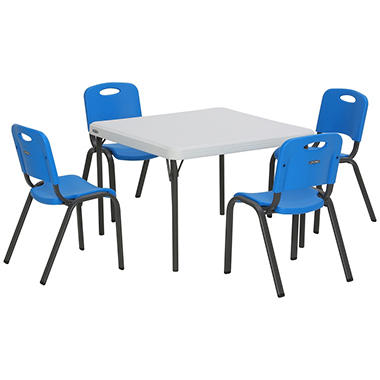 Lifetime Children’s Combo One 29″ Commercial Grade Table and 4 Stack Chairs