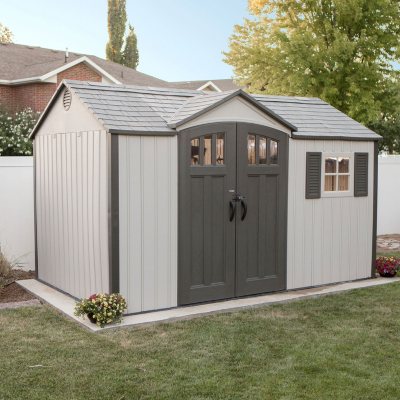 lifetime 12.5' x 8' outdoor storage shed - sam's club