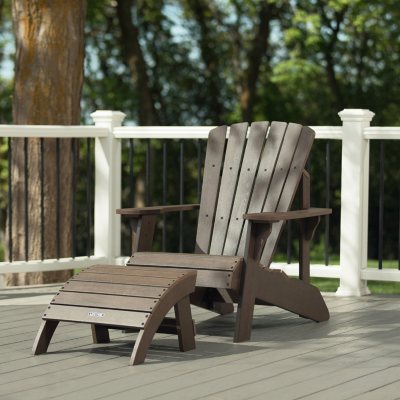 lifetime adirondack chair and ottoman combo - sam's club