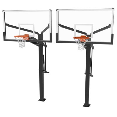 Lifetime Mammoth In-Ground 72-Inch Tempered Glass Basketball Hoop, Set ...