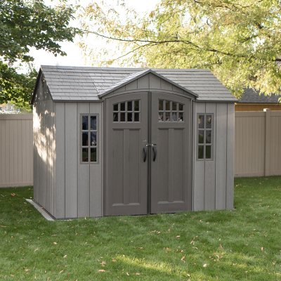 lifetime 10' x 8' rough cut outdoor storage shed - sam's club