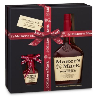 Maker's Mark Bourbon Whisky Holiday Gift Set with Ornament (750ml