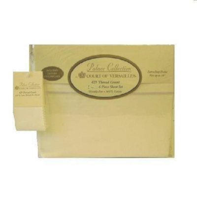 Court of Versailles King Sheet Set Ivory Sam #39 s Club