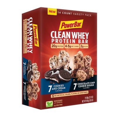 PowerBar Clean Whey Bars, Variety Pack (14 ct.) - Sam's Club