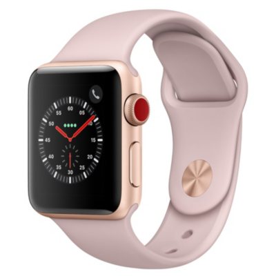 Apple Watch Series 3 GPS + Cellular - Gold Aluminum Case with Pink Sand ...